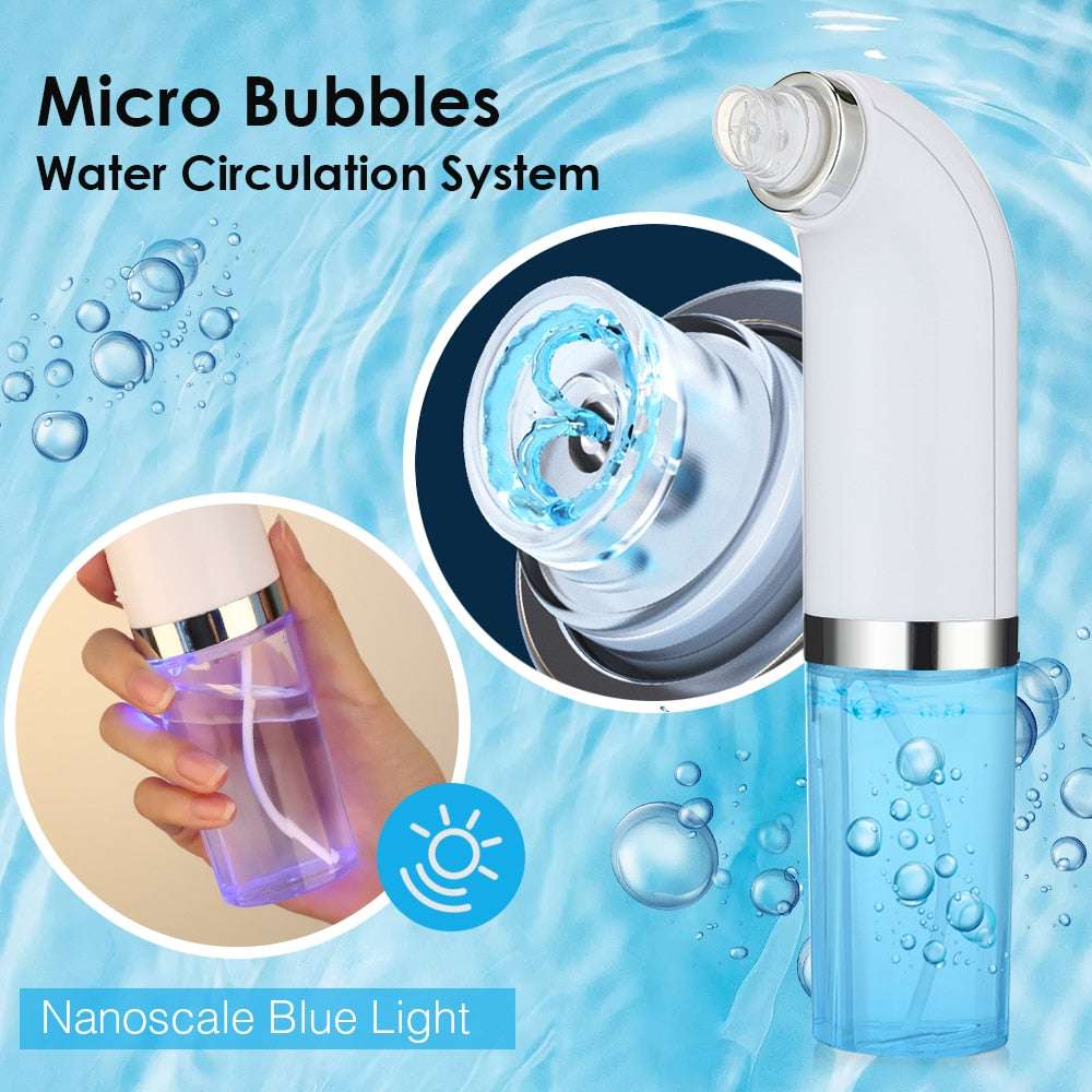 Electric Small Bubble Blackhead Remover USB Rechargeable Water Cycle