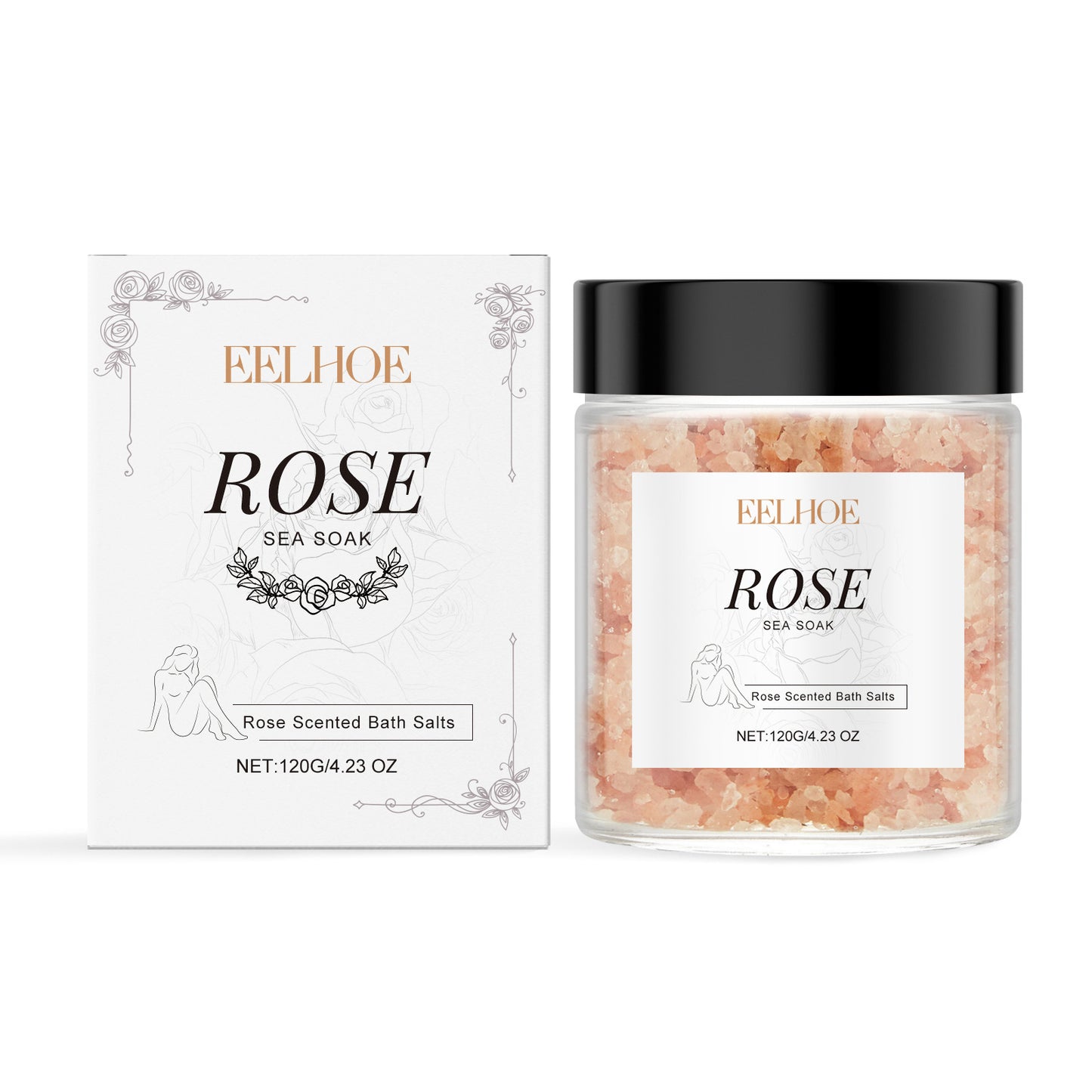 Rose Bath Mineral Salt Skin Care