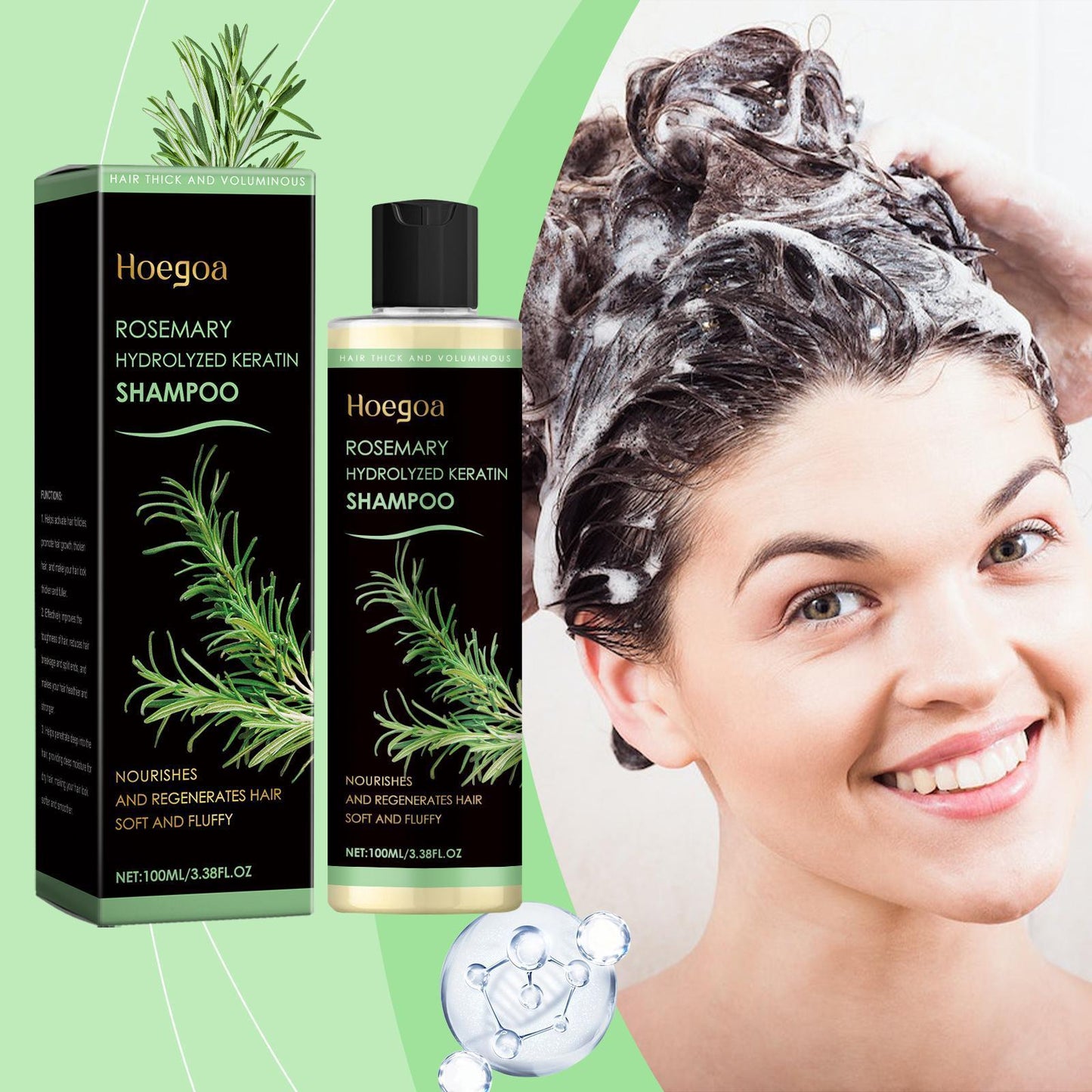 Hegao Rosemary Fluffy Oil Control Nourishing Moisturizing Repairing Refreshing Shampoo