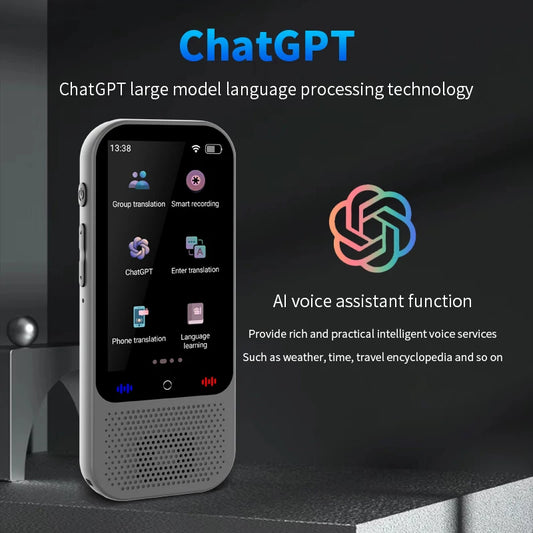 S80 Pro AI Translation Device Real-Time Smart Voice Photo Translator