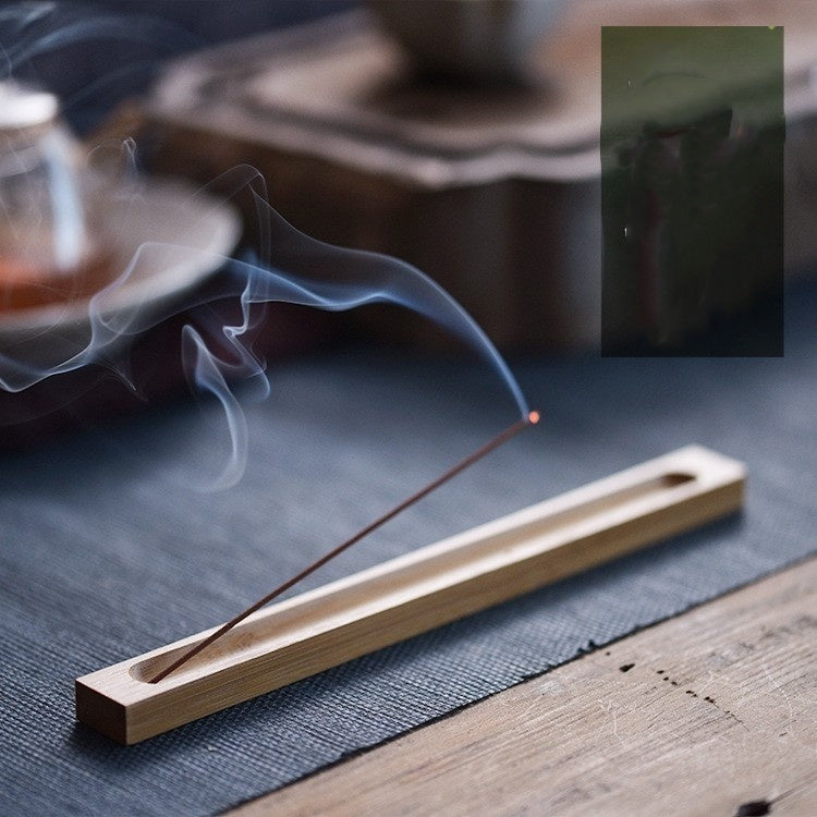 Bamboo Allegro Incense Stick And Base Wooden Incense Power Strip Incense Holder Household Joss-stick Base